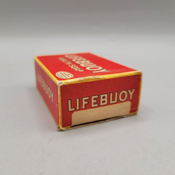 1940s Lifebuoy Health Soap Red Bar In Original Box Bathroom Decor - Picture 6 of 6
